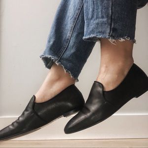 SOLD The Row Black Slippers